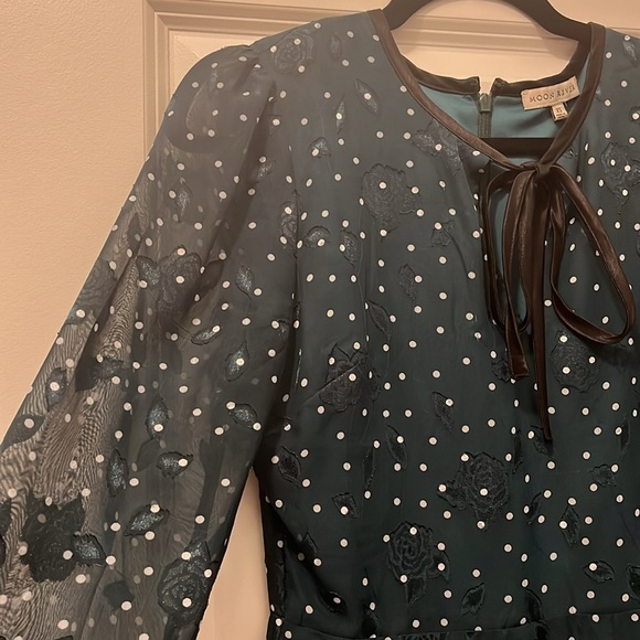 Green polka dot dress - Picture 2 of 4